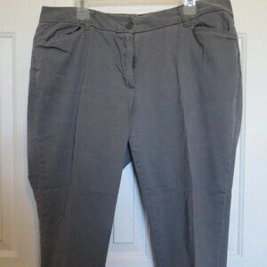 Grey dress pant, Woman Within, 20W Petite